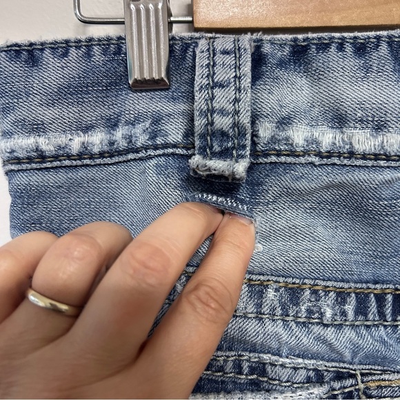 Silver 925 Series Denim Jeans Men's size 32 x 32 Distressed Straight Leg - Picture 5 of 10